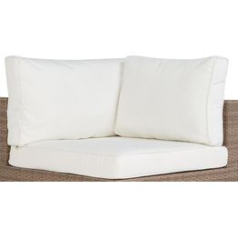 Pehmusteen päällinen Bahamas- kulmamoduuliin valkoinen
