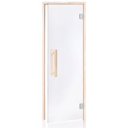 Saunan lasiovi Andres Glass Comfort, haapakarmi, eri kokoja, eri värejä