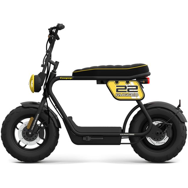 Sähköskootteri Coopop Rugged, 25km/h, musta