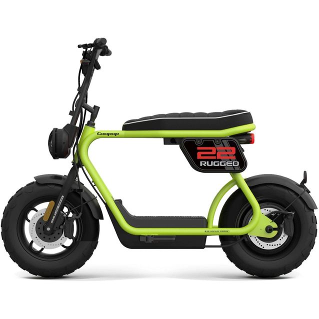 Sähköskootteri Coopop Rugged, 25km/h, lime green