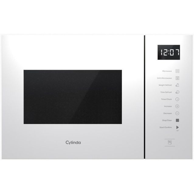 Mikroaaltouuni Cylinda IM5341V grillillä integroitava, valkoinen