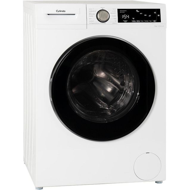 Edestä täytettävä pesukone Cylinda FTA4484A Autodos, 8kg