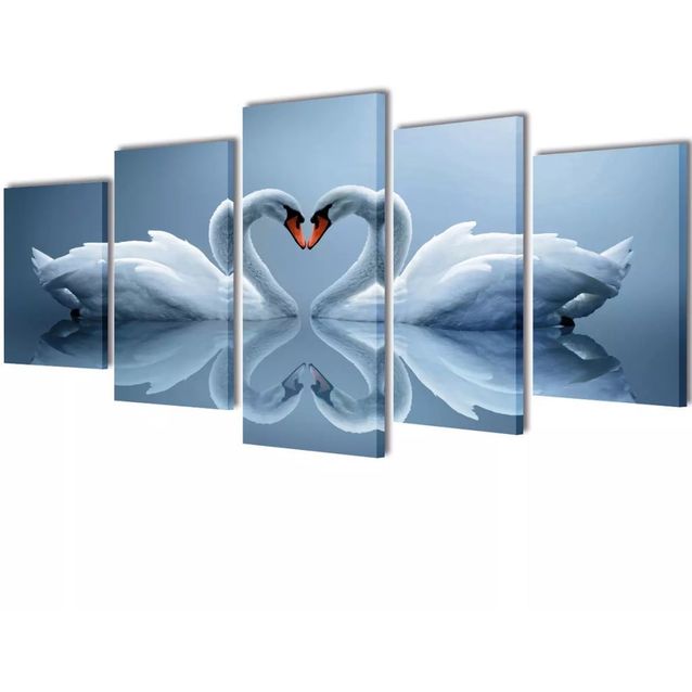 Canvas-taulusarja joutsen 200 x 100 cm_1