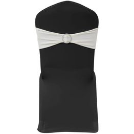 Creme joustava tuolinkoriste timanttisoljella 25 kpl