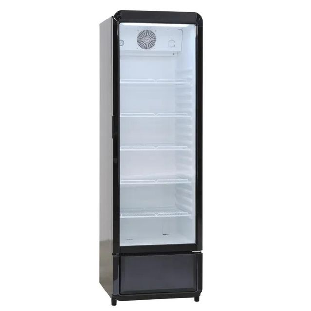 Jääkaappi lasiovella Scandomestic DC280BD, 54cm, musta