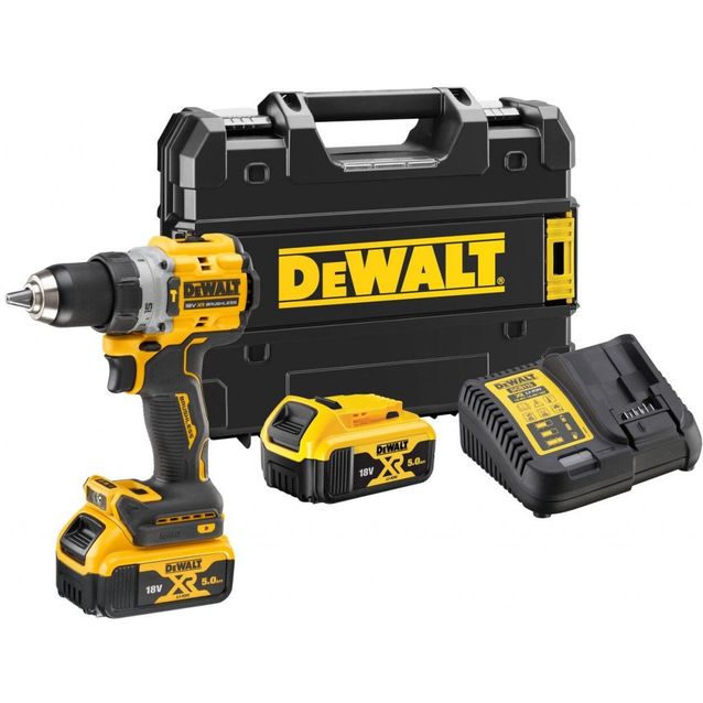 Akkuiskuporakone DeWalt XR DCD805P2T-QW 90 Nm 18V 2x5,0 Ah akuilla + TSTAK