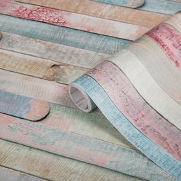 Kontaktimuovi D-C-Fix 346-0610, 0.45x2m, värillinen puu, puujäljitelmä, sininen/vaaleanpunainen