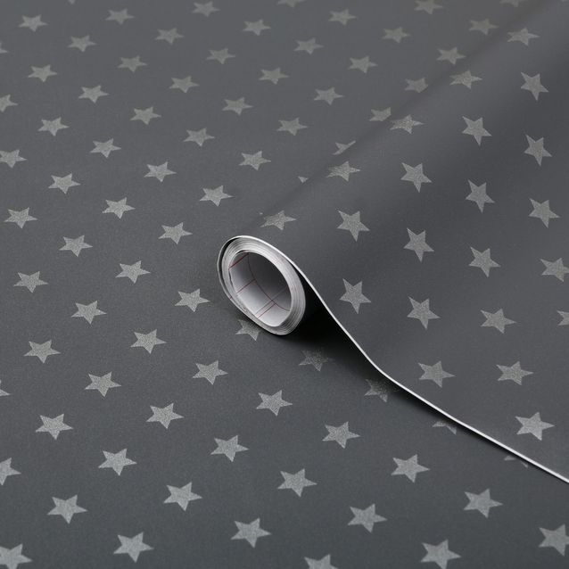 Kontaktimuovi D-C-Fix 346-0653, 0.45x2m, harmaa tähti