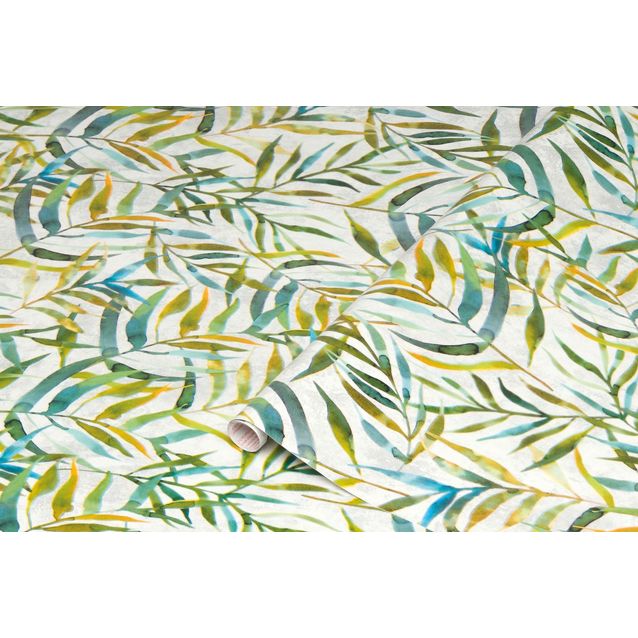 Kontaktimuovi D-C-Fix 346-0685, 0.45x2m, lehtikuvio vihreä