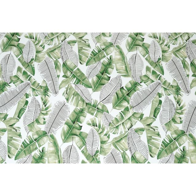 Kontaktimuovi D-C-Fix 346-0701, 0.45x2m, Liva lehtikuosi vihreä/musta/valkoinen