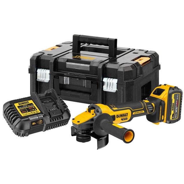Akkukulmahiomakone DeWalt XR Flexvolt Advantage DCG409T1-QW Ø125 mm 18V 6,0 Ah akulla