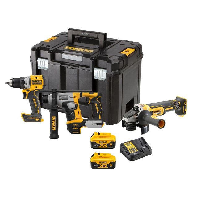 Akkutyökalusarja DeWalt XR DCK355P2T-QW 3 työkalua 18V 2x5,0 Ah akuilla + TSTAK