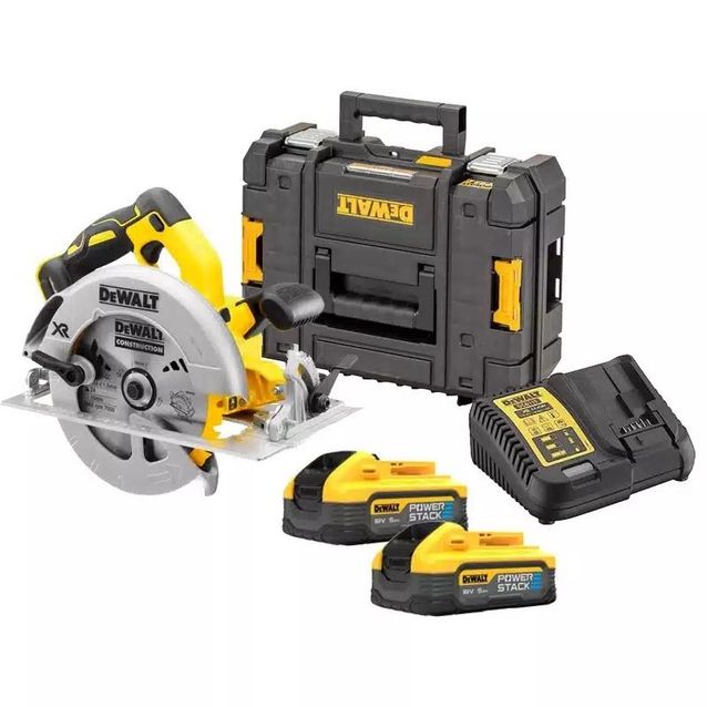 Akkupyörösaha DeWalt XR DCS570H2T-QW Ø184 mm 18V 2x5,0 Ah akuilla + TSTAK