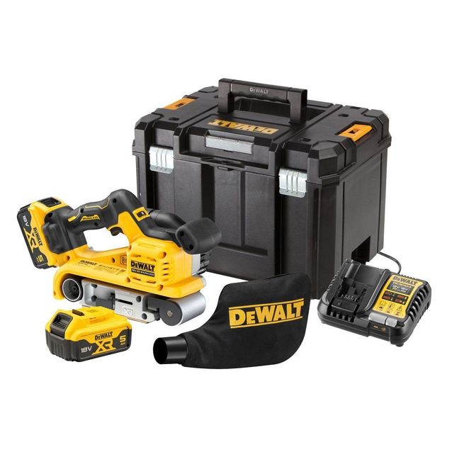 Akkunauha/laikkahiomakone DeWalt XR DCW220P2-QW 320m/min 18V 2x5,0 Ah akuilla + TSTAK