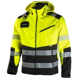 Softshell-takki Dimex 6099 huomioväri stretch tuulenpitävä vettähylkivä