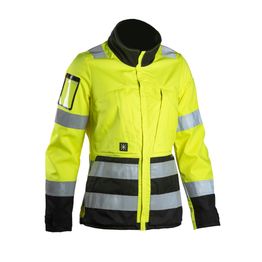 Naisten turvatakki Dimex Turva 6182 keltainen/musta