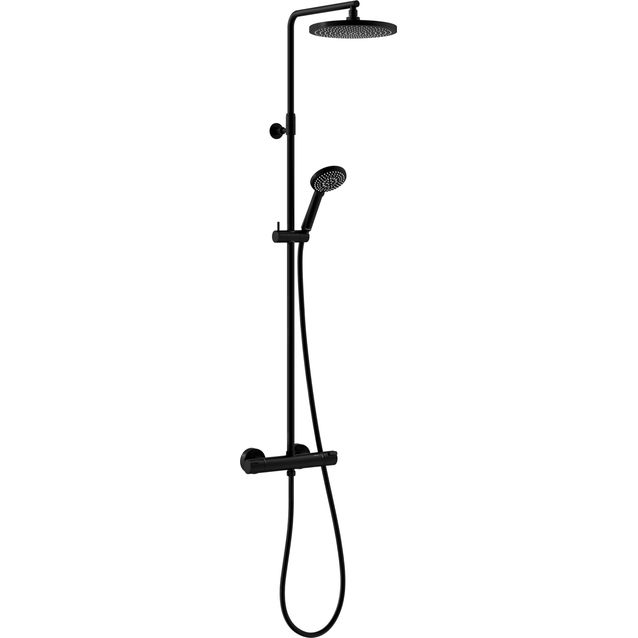 Sadesuihkusetti Damixa Core, termostaattihanalla, mattamusta