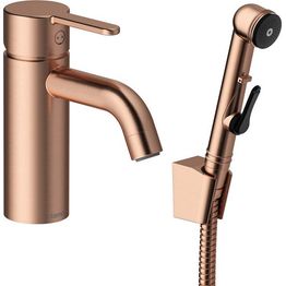 Pesuallashana Damixa Silhouet bideesuihkulla, harjattu kupari