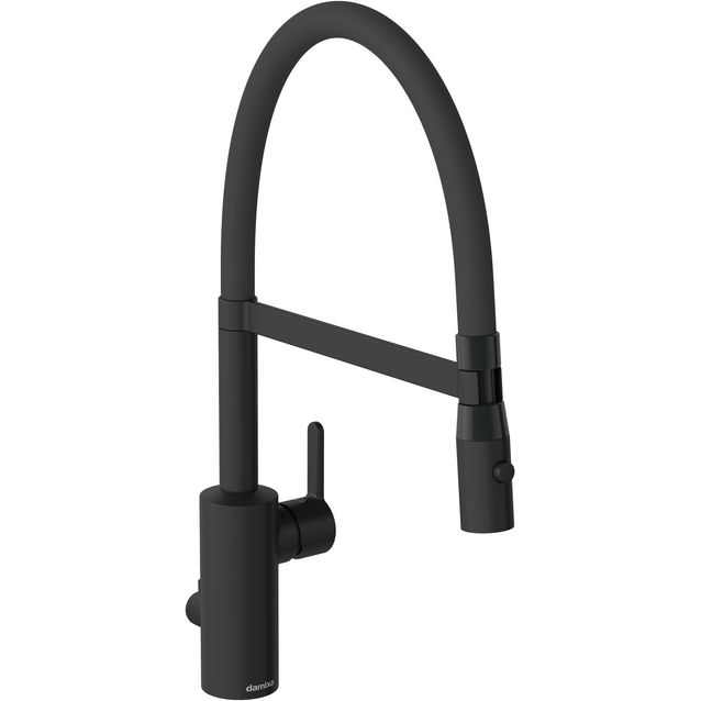 Keittiöhana Damixa Silhouet Pro pesukoneventtiilillä mattamusta