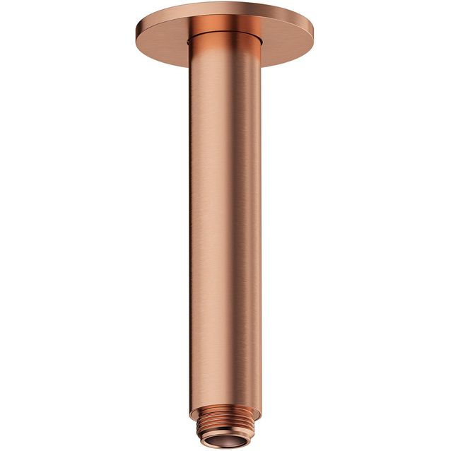 Sadesuihkun liitäntäputki kattoon Damixa Silhouet, piiloasennus, harjattu kupari