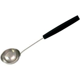 Saunakauha Demerx puukahvalla ruostumaton teräs 44cm 0,3l musta