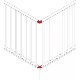 Reunakaiteen kulmaosa Dolle Classic, eri värejä