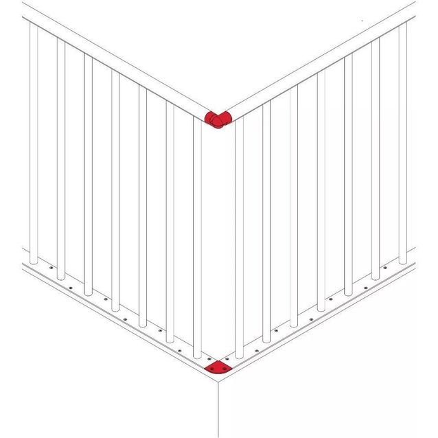 Reunakaiteen kulmaosa Dolle Classic, eri värejä