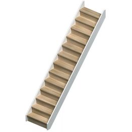 Portaat Dolle Helsinki, suora, tammi, ilman kaidetta, umpinainen malli, eri värejä