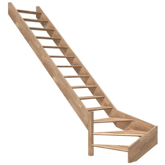 Portaat Dolle Paris, vasen, ilman porraskaidetta, avonainen malli, lakattu tammi