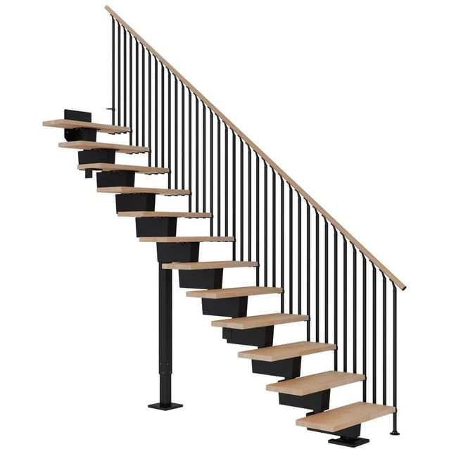 Portaat Dolle Dubai, suora, Classic IV -kaide, öljytty pyökki, eri värejä ja kokoja