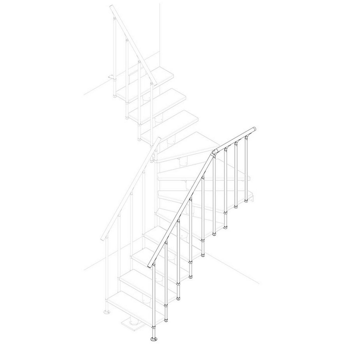 Lisäkaide Dolle Classic II, 5 porrasta, antrasiitti/öljytty pyökki