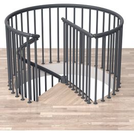 Reunakaide Dolle Classic Spiral, pyöreään porrasaukkoon, eri värejä ja kokoja