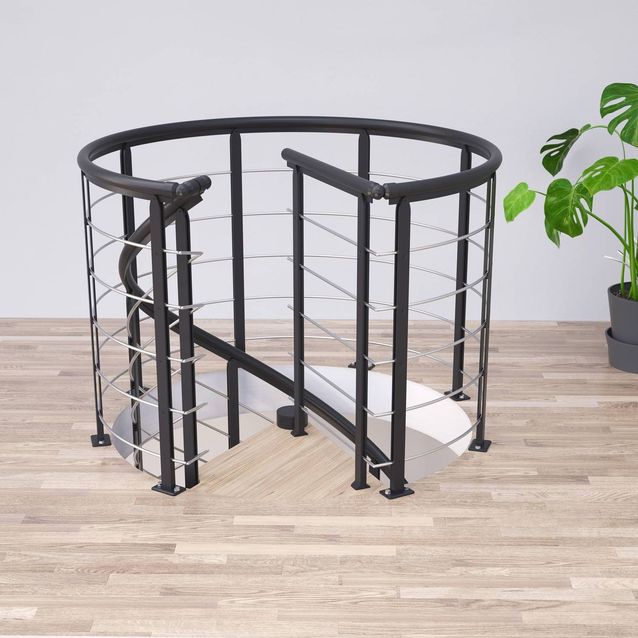 Reunakaide Dolle Design Spiral, pyöreään porrasaukkoon, eri värejä ja kokoja