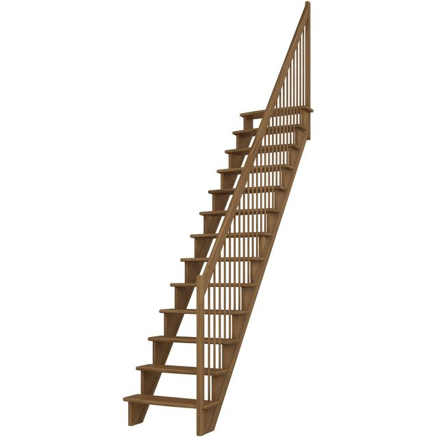 Portaat Dolle Lyon, suora, puinen porraskaide oikealla, eri kokoja