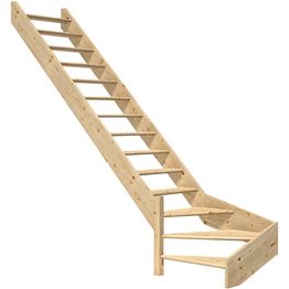 Portaat Dolle Paris, 3180mm, vasen, ilman kaidetta, avonainen malli, käsittelemätön kuusi