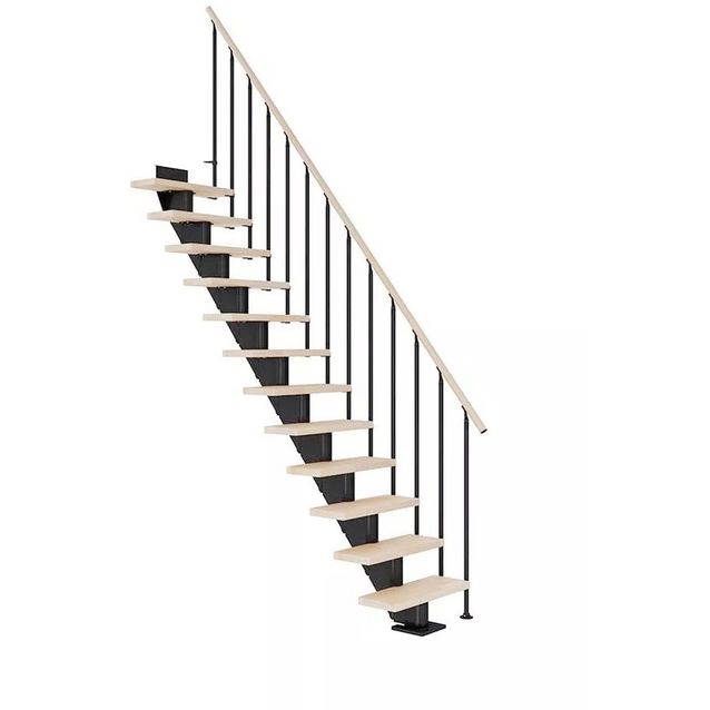 Portaat Dolle Frankfurt Classic II suora öljytty pyökki musta eri kokoja