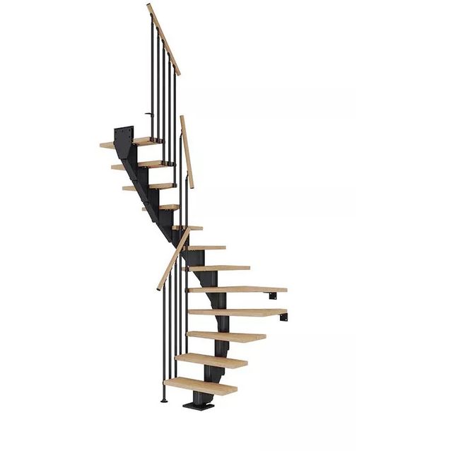 Portaat Dolle Frankfurt Classic III U-malli öljytty tammi musta eri kokoja