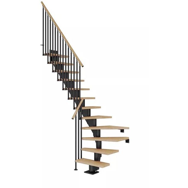 Portaat Dolle Frankfurt Classic III L-malli öljytty tammi musta eri kokoja