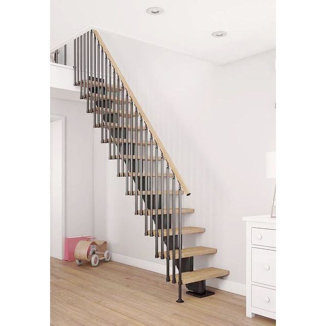 Portaat Dolle Frankfurt Classic III suora öljytty tammi musta eri kokoja