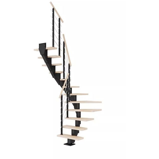 Portaat Dolle Frankfurt Design U-malli öljytty pyökki musta eri kokoja