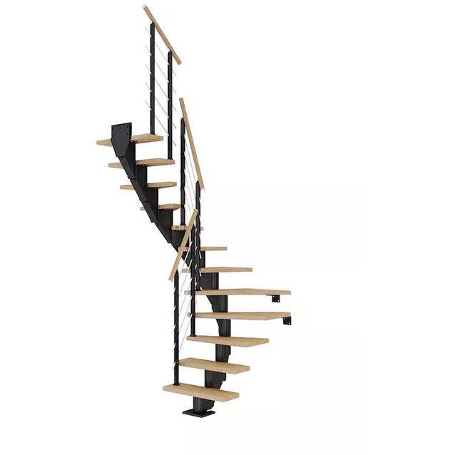 Portaat Dolle Frankfurt Design U-malli öljytty tammi musta eri kokoja