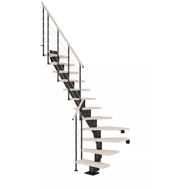 Portaat Dolle Frankfurt Style 6 L-malli valkoöljytty tammi musta eri kokoja