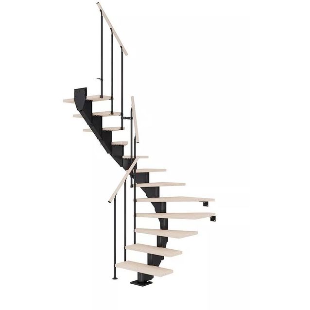 Portaat Dolle Hamburg Classic II U-malli valkoöljytty tammi musta eri kokoja