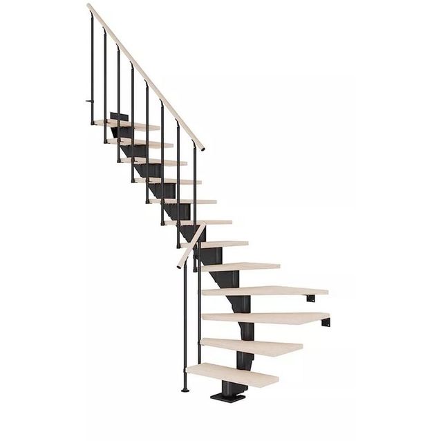 Portaat Dolle Hamburg Classic II L-malli valkoöljytty tammi musta eri kokoja