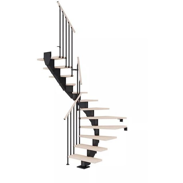 Portaat Dolle Hamburg Classic III U-malli valkoöljytty tammi musta eri kokoja