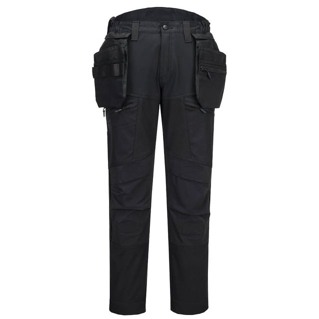 Softshell-riipputaskuhousut Portwest DX450 polvisuojataskuin