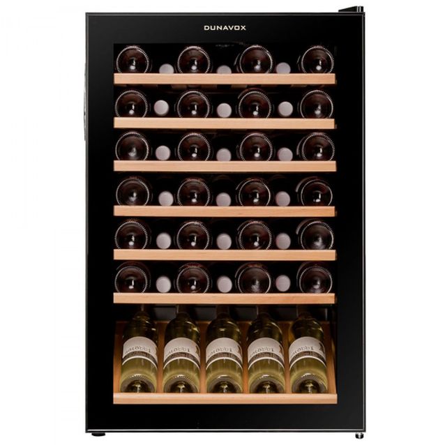 Viinikaappi Dunavox DXFH48.130 musta