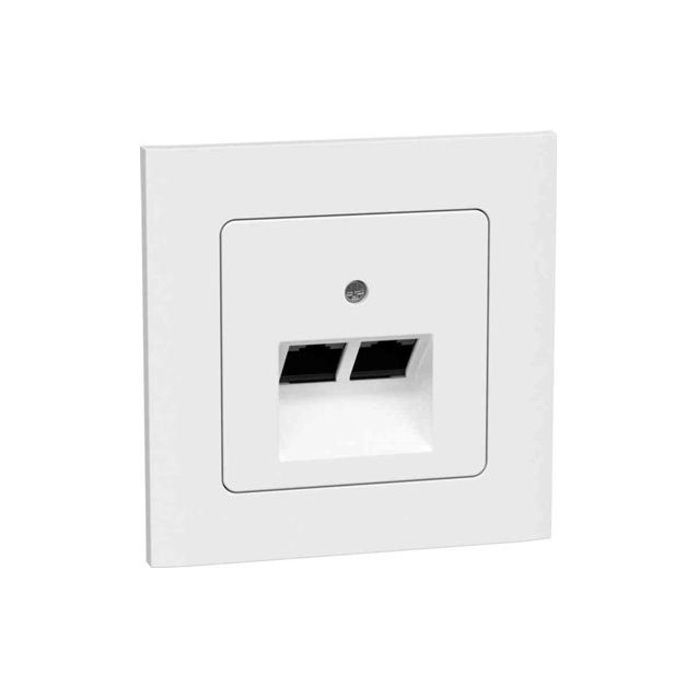 Datarasia Gelia Connect 2 Home 2xrj45 uppo asennus valkoinen