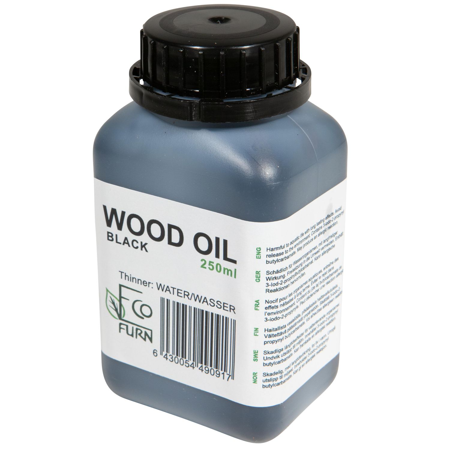 Puuöljy EcoFurn 2,5 dl musta