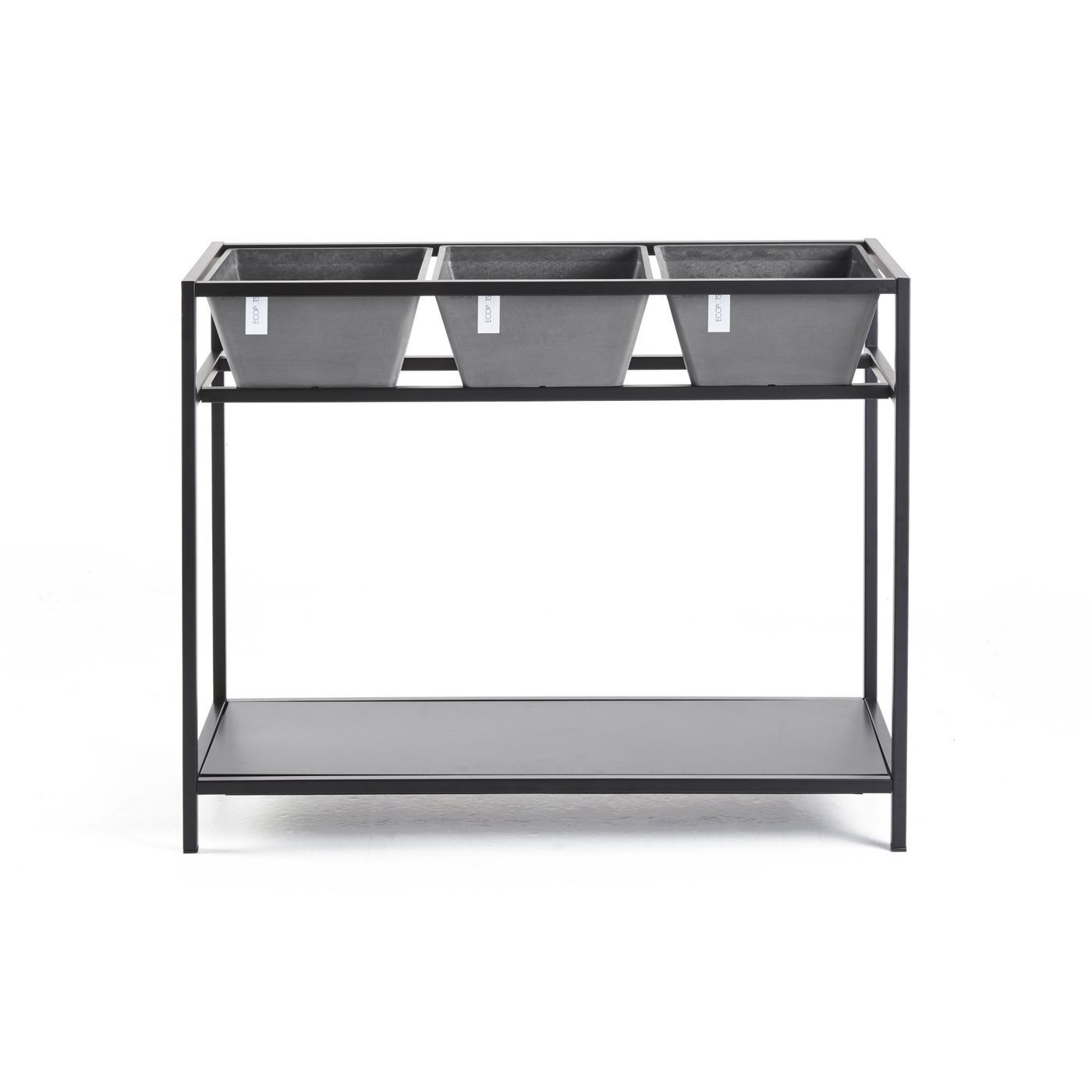 Yrttipöytä Ecopots Berliini 36x101x80cm harmaa/tummanharmaa